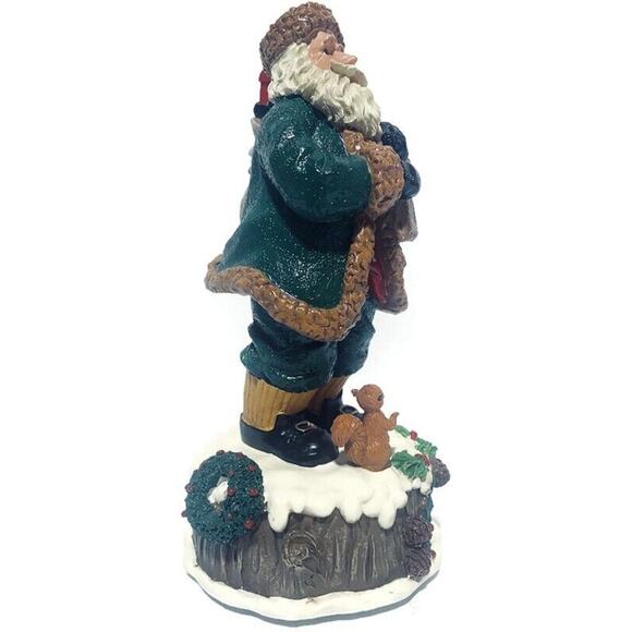 Home for the Holidays Visions of Santa 1839 Resin Santa Musical Figure 10 Inches - Picture 11 of 16